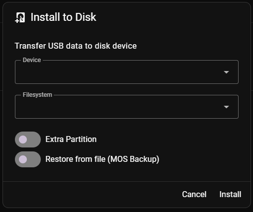 Install to Disk