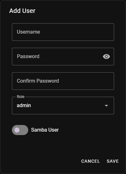 Users Configuration